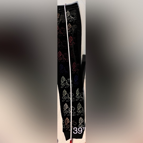 MCM Luxury Velour Jogger Black Multicolor Lion Logo Limited Ed MCM Handbag Brand - Picture 13 of 14